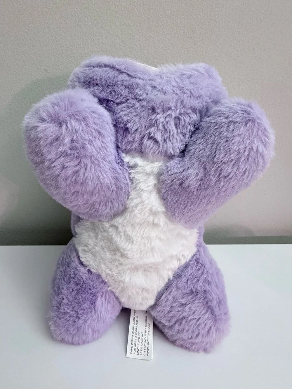 Smoochy Pals Purple Bunny Hoodie Plush 9.5